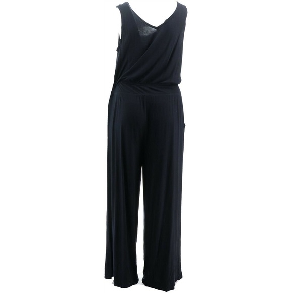 Lisa Rinna Collection Solid Wide Leg Jumpsuit - Picture 5 of 6